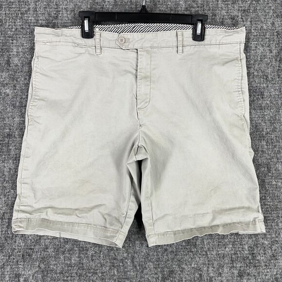 Southern Pines Shorts Mens 38 Gray 9" Inseam Stretch Chino Preppy Club Broken In - Picture 1 of 8